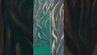 Floral fantasy #forest #mystic #painting #art #green #semiabstract #abstractart #abstract #tree