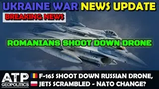 BREAKING: Romanians Shoot Down Russian Drone, NATO Changing Approach! | Ukraine War Update