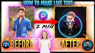 How to make logo like skylord🔥 || PicsArt Portrait Cartoon logo Editing Tutorial || 3B Editz