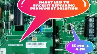 TP. HV553.PC821. Ремонт подсветки Smart LED TV. Ремонт подсветки TP HV553.PC821.