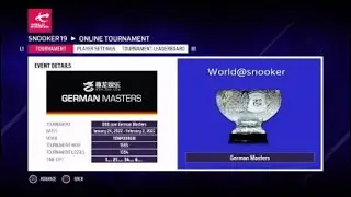 Snooker 2022 german masters supersparky147 vs boely666