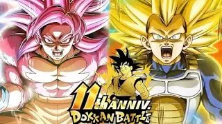 SHOWCASE GOKU SSJ4 DAIMA FULL RAINBOW E VEGETA SSJ3 NO 11&deg;ANIVERSARIO DBZ DOKKAN BATTLE!