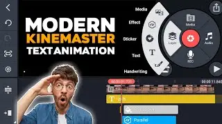 Modern text animation @Kinemaster✓smooth text animation in kinemaster✓motion graphics text animation