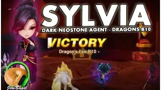 SUMMONERS WAR : Dragons B10 with Sylvia the Dark Neostone Agent