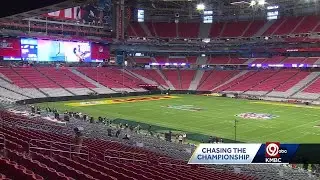 VIDEO: A look at the Super Bowl field inside State Farm Stadium