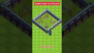 All level Archer Tower vs Royal Champion | Clash of clans #shorts #shortsfeed #coc