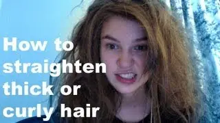 How to Straighten Thick or Curly Hair