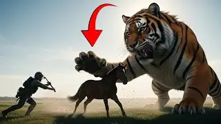Courageous Rescue Squad Saves Horse from Ferocious Tiger 🐅