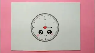 How to Draw Clock The Easy Way