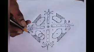 11*3*3dotsmuggulu#sankrantispecialmuggulu🌹🌹#forbeginners#simple mugglu#rangoli 