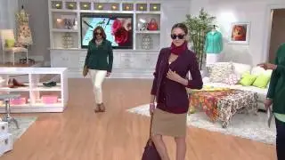 Isaac Mizrahi Live! 24/7 Stretch Hacking Jacket with Rachel Boesing
