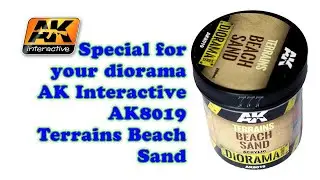 AK Interactive AK8019 Terrains Beach Sand pasta akrilik untuk diorama model kit