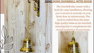 Brass Ding Dong Doorbell with hook