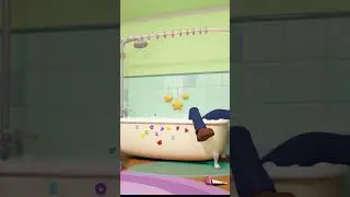 What a Mess! Clumsy Daddy 🛁🤭 #lellobee #shorts #clumsy #bathsong | Nursery Rhymes for Babies