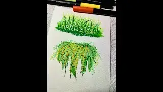 How to draw a flower stand on the balcony? Let me show you. #Acrylic marker #Drawing #Drawing tutor