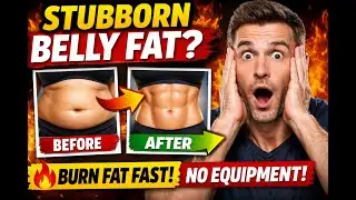 How To Lose Stubborn Belly Fat FAST At Home | No Equipment Workout