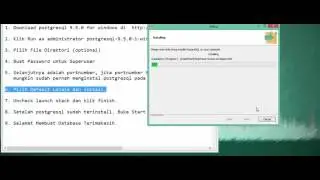 Tutorial install postgresql for windows