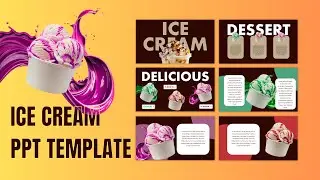 Ice Cream  Free PowerPoint template # ppt # template # tutorial 