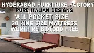 Unlimited Beds, Italian Designs, Top Quailty, Hyderabad Factory, Free Mattress MEGA Episode | Gaafs