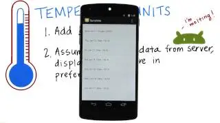 Temperature Units Setting - Developing Android Apps