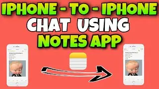Chat using iPhone notes app I iPhone to iPhone chatting using iPhone notes app I iPhone notes app