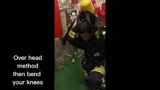 Donning of Fireman's Outfit with pre checks of SCBA