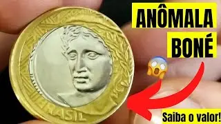 MOEDA DE 1 REAL COM BON&Eacute;. MOEDA AN&Ocirc;MALA DE 1 REAL! Veja o pre&ccedil;o!
