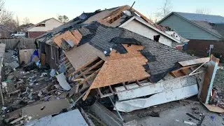 WATCH: Drone video shows extent of storm damage in Norman neighborhood