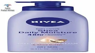 NIVEA Shea Daily Moisture Body Lotion - 48 Hour Moisture For Dry Skin - 16.9 oz. Pump Bottle