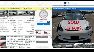 🚗 Продана Tesla Model 3 (2022) за $12,600 | Copart | 17.09.2025
