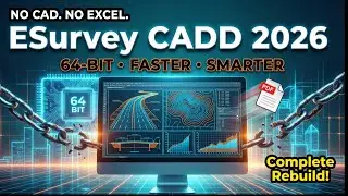 ESurvey CADD 2026 &ndash; 64-битное программное обеспечение для геодезических работ, независимое от CAD...