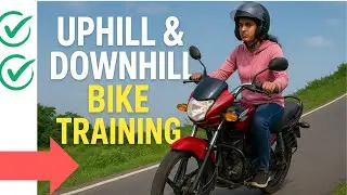 Bike Training | Uphill & Downhill Road Practice | Balance and Control Tips 🏍️ 8240277308 admission