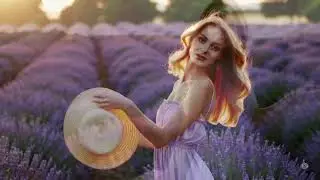 Lavender Whispers: Golden Hour in Bloom