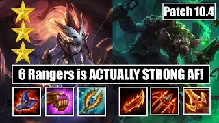 TFT Guide: Patch 10.4 - 6 RANGERS IS ACTUALLY TOP TIER
