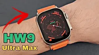 HW9 Ultra Max Smartwatch - Unbox 49mm, tela amoled NFC, B&uacute;ssola.
