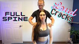 Full Spine Chiropractic Adjustment with LOUD CRACKS