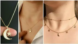 gold star necklace design | gold chean design | star gold necklace | gold chain design