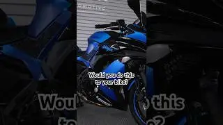 Kawasaki Ninja Wrapped in Satin Blue + PPF 🛡 No More Stone Chips!