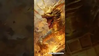 MidJourney AI art, prompts related to golden dragon #ai #aiart #digitalart #midjourney