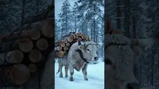 Beautiful story of hardworking cow and monkey #shorts #animals #trendishorts #ytshorts #ai