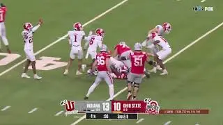 The moment the Indiana Hoosiers won the 2025 Big 10 championship against Ohio State 