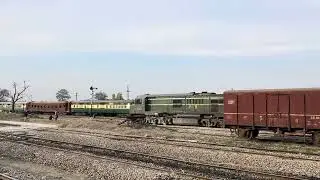 Jaffer Express beautiful curvy entry at Rawalpindi railway station 