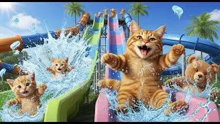 Tiny Kitten&rsquo;s BIGGEST Adventure with Friends at Jolly Roger Park! 😱🎢🐱