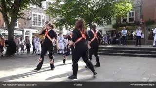 Makeney Morris dancing Twiddles at York Festival of Traditional Dance 2016