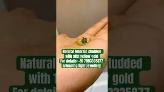 Natural Emerald Stone Gold Ring That Attracts Luck & Wealth #emeraldring #shortsvideo #goldring