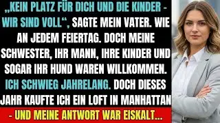 Meine Familie schloss mich an jedem Feiertag aus – bis ich ihnen die Tür wies