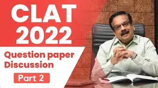 CLAT 2022 Question Paper Discussion | New pattern |Law Entrance Preparation | Part 2