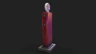 Texaco Vintage Gas Pump Turntable