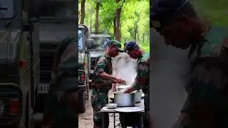 Indian Soldiers Cooking in Jungle 🍲 | Real Army Life 🇮🇳#army #trending