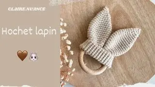 Tutoriel crochet du hochet lapin 🐰, un amigurumi tout simple pour les naissances pendant Pâques